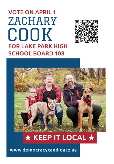 Walk card front.